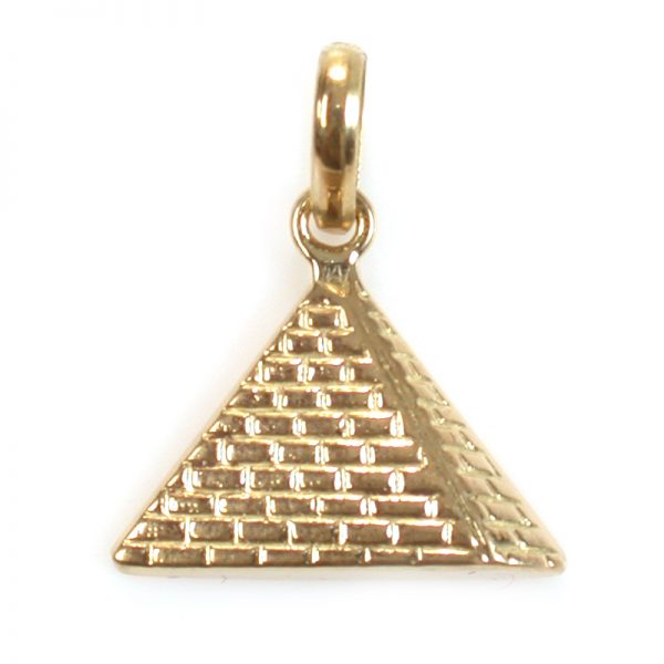 18K Gold Pyramid pendant