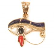 18k gold Eye of Horus with precious stones 18k gold Eye of Horus with precious stones