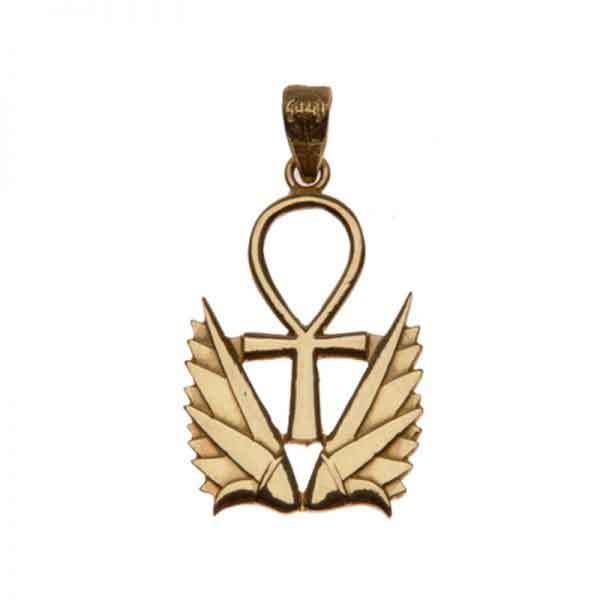 18K Gold Key of like with Two Lotus Pendant 18K Gold Key of like with Two Lotus Pendant