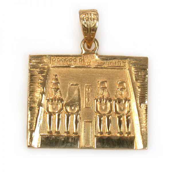 18K Gold Ramses Temple Pendant