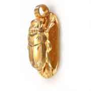 18K Gold Scarab Pendant