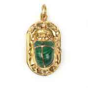 18K Gold Scarab with stone Pendant 18K Gold Scarab with stone Pendant