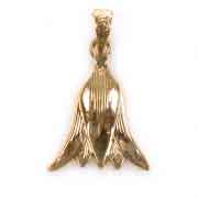 Ancient Egyptian Lotus Flower Pendant 18K gold
