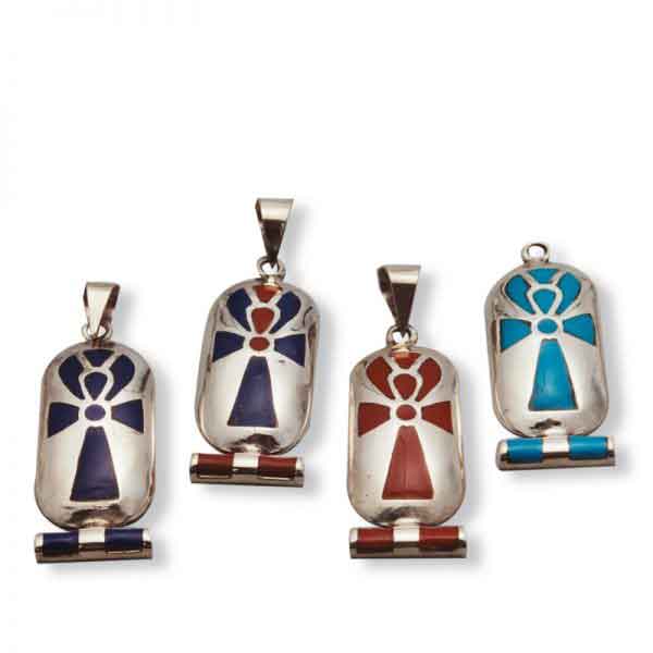 Ankh (Key of Life) inside Cartouche Pendant