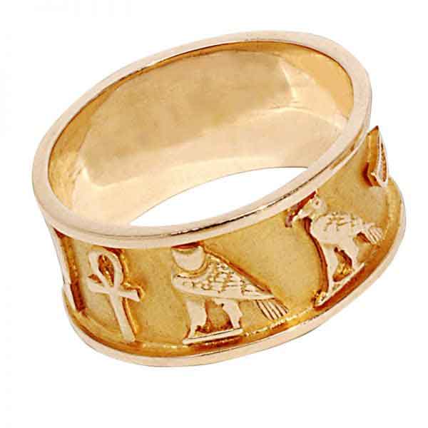 Wedding Band Cartouche 18K Gold