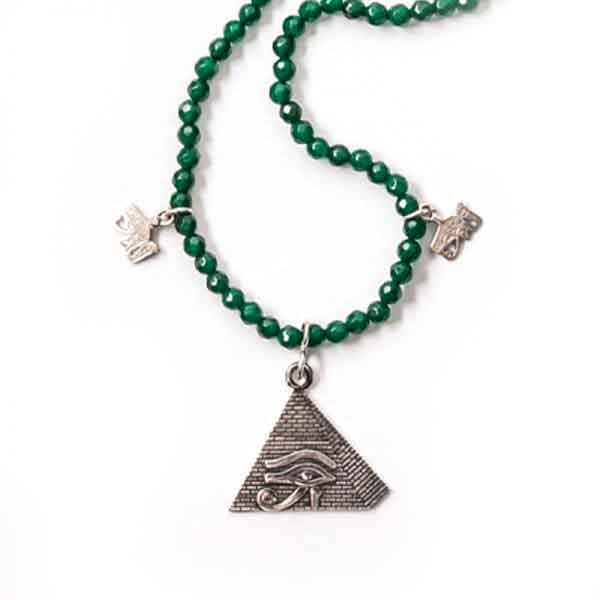 A pharonic design Agate necklace