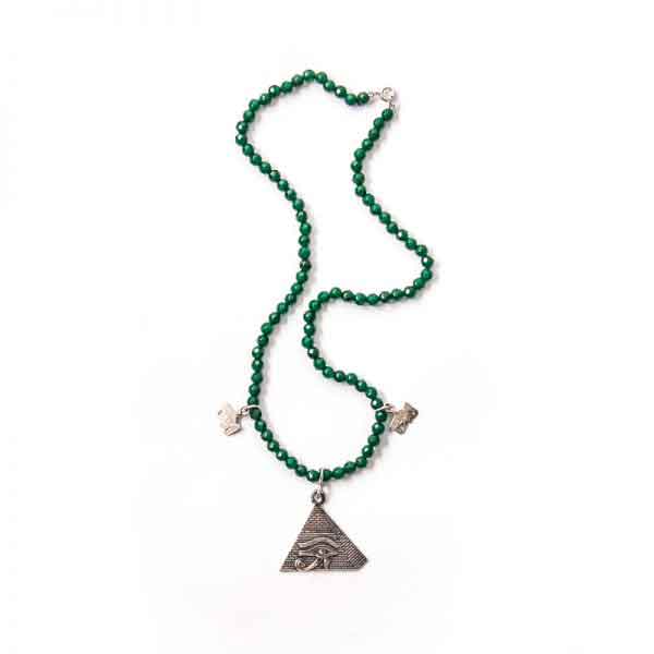 A pharonic design Agate necklace