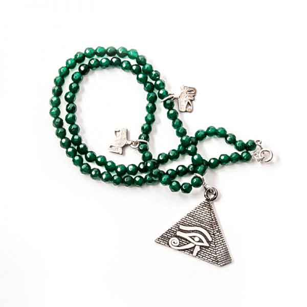 A pharonic design Agate necklace