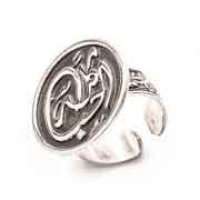 'All the love' silver ring
