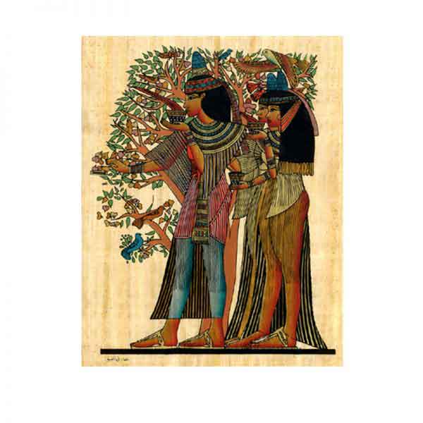 Ancient Egyptians Dress papyrus painting
