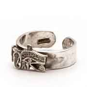 Eye of Horus sterling silver ring