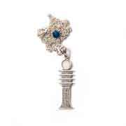 The Djed silver necklace