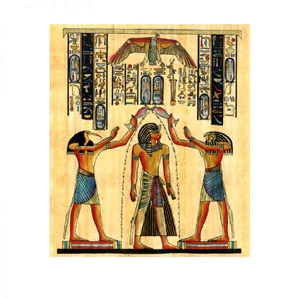 The Pharaonic kings papyrus painting