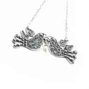 Lovebirds statement necklace