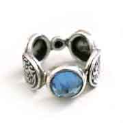 Aquamarine circles ring Aquamarine circles ring