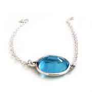Aquamarine silver bracelet Aquamarine silver bracelet