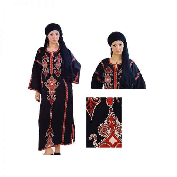 Handmade Egyptian cotton Embroidery Galabia
