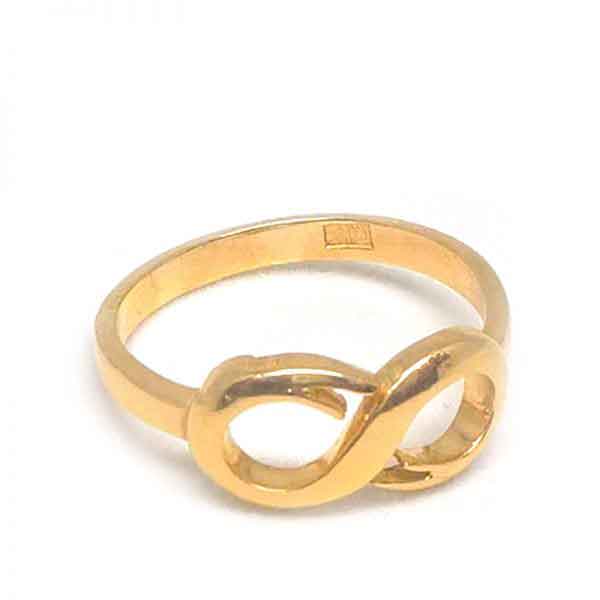 Infinity 18K gold ring