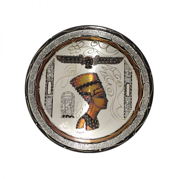 Egyptian Handcrafted Nefertiti copper plate
