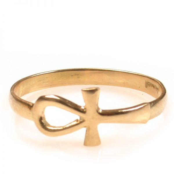 Key of life – Ankh ring 18k gold jewelry