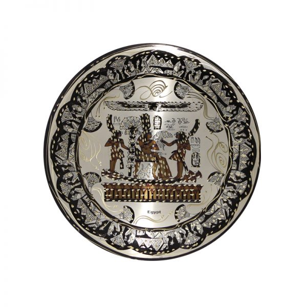 handcrafted Egyptian pharaonic copper plate