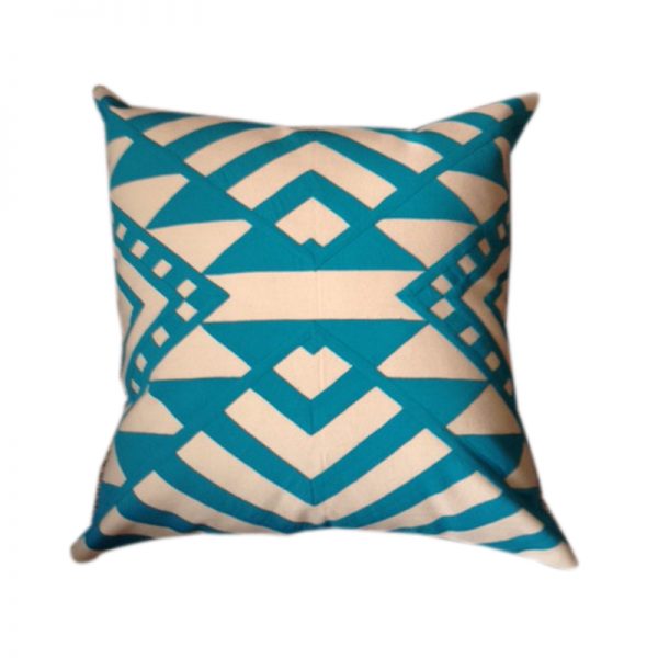 Egyptian Khayameya ( Appliqué) Throw Pillow Cover inspired by traditional Geometric Nubian patterns