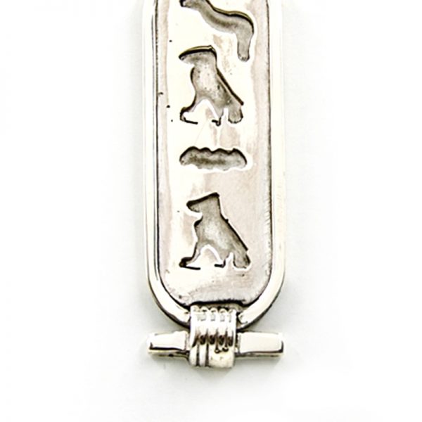 Carved Sterling Silver Egyptian cartouche