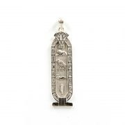 Lotus Sterling Silver Cartouche Lotus Sterling Silver Cartouche