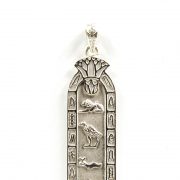 Lotus Sterling Silver Cartouche