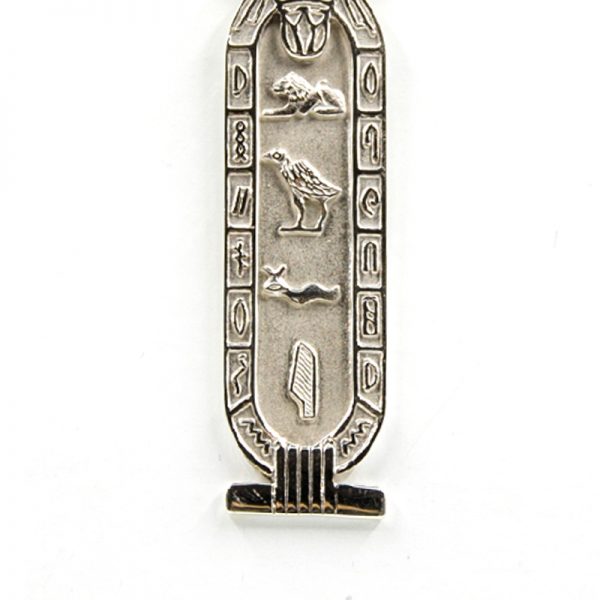 Lotus Sterling Silver Cartouche