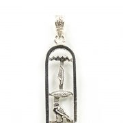 One Sided Sterling Silver Cartouche Jewelry