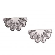 Egyptian fan earrings platinum Plated