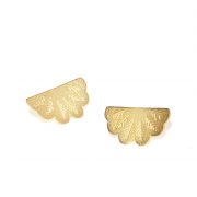 Egyptian fan earrings (18k gold plated)
