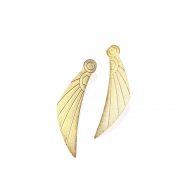 Horus wing earrings ( 18k gold plated finish)