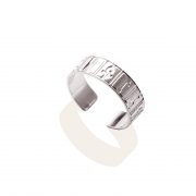 hieroghlyphs ring platinum Plated